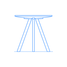 Furniture Side Tables End Tables Copenhague 20 Side Table Laser Cut Svg File, Free Vectors File